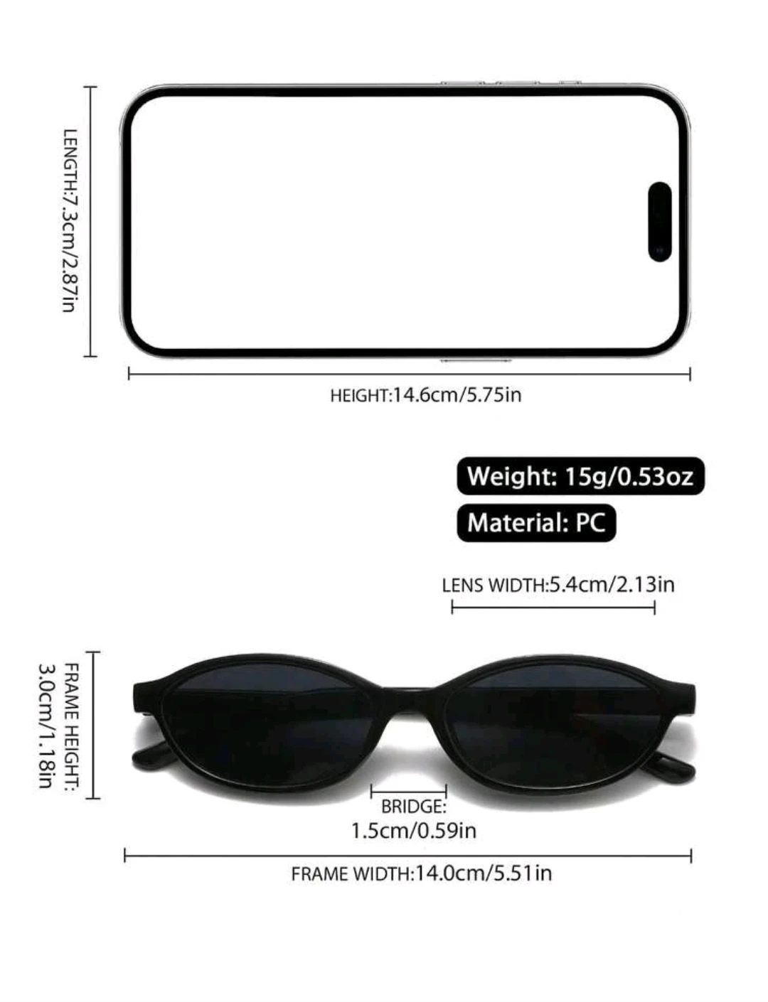 Oval Sunglasses - Brown Tint - photo 4