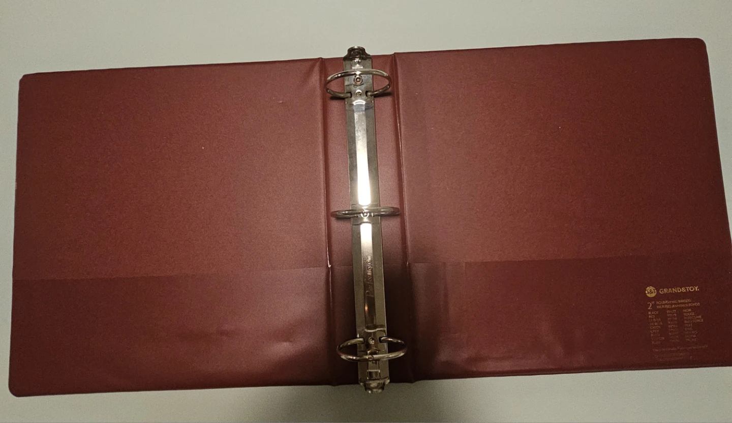 Grand & Toy Red 2" Round Ring Binder - photo 3