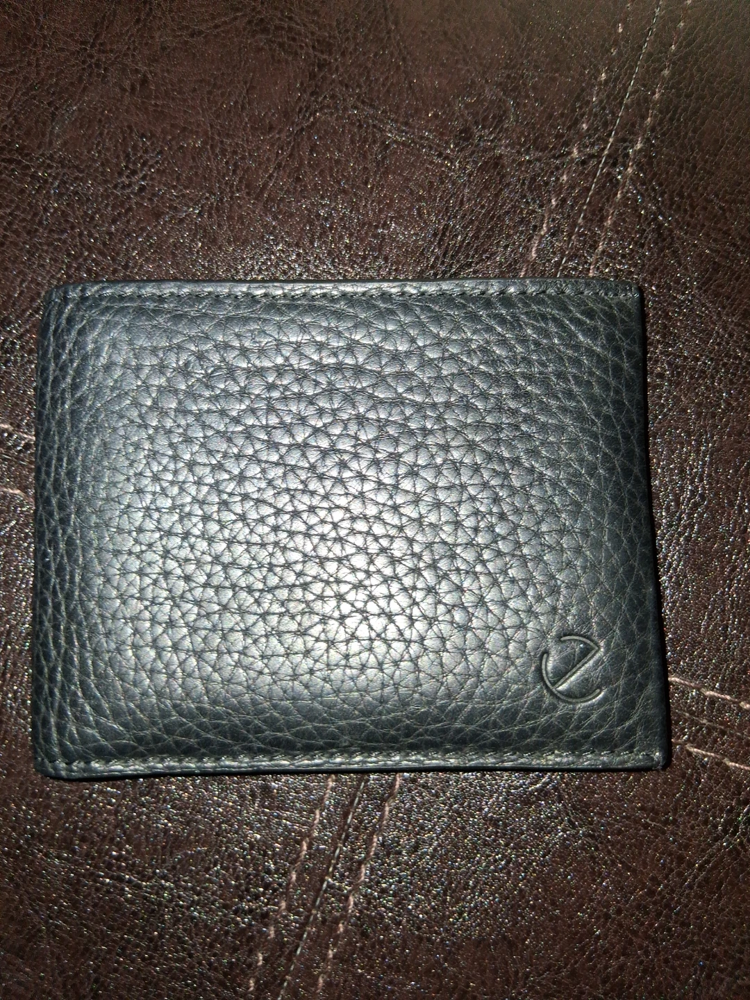 Black Leather Bifold Wallet