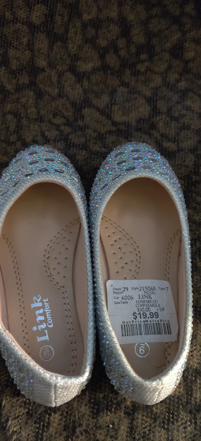 Link Comfort Rhinestone Ballet Flats - Size 9 kids - photo 3
