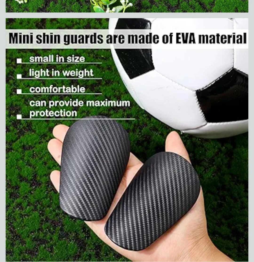 2 pairs Carbon Fibre Shin Guards 4.7"x3" - photo 5
