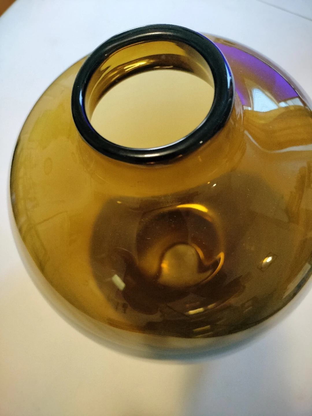 Amber Glass Vase