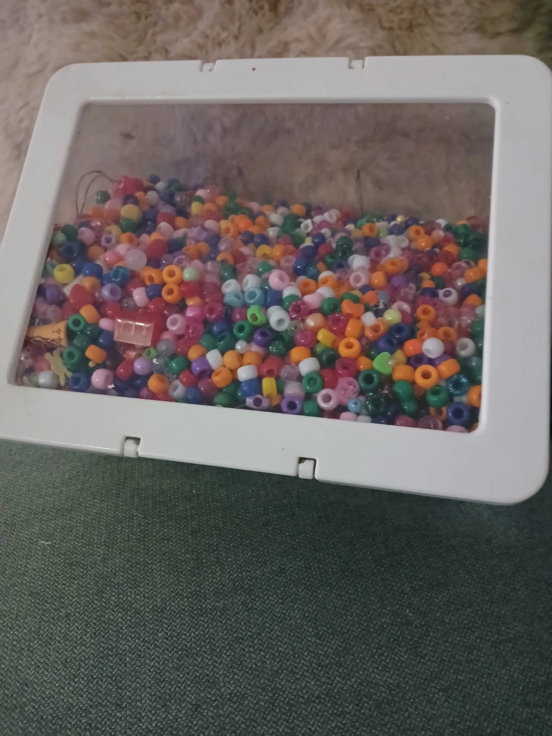 Container of Assorted Craft Beads - photo 2