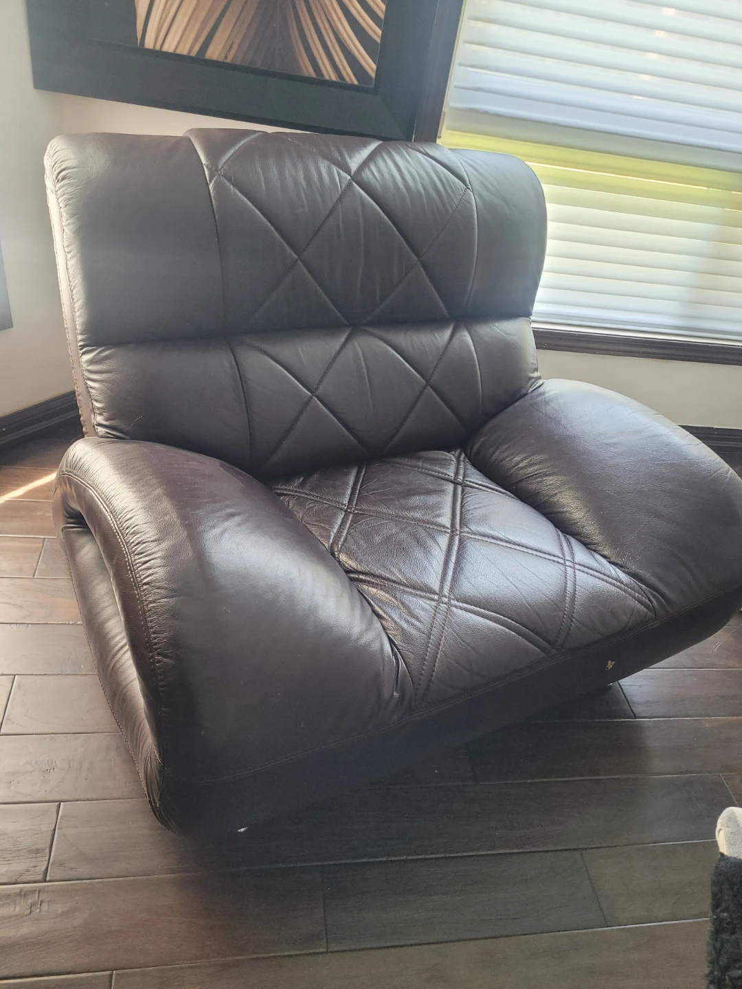 Brown Leather Armchair