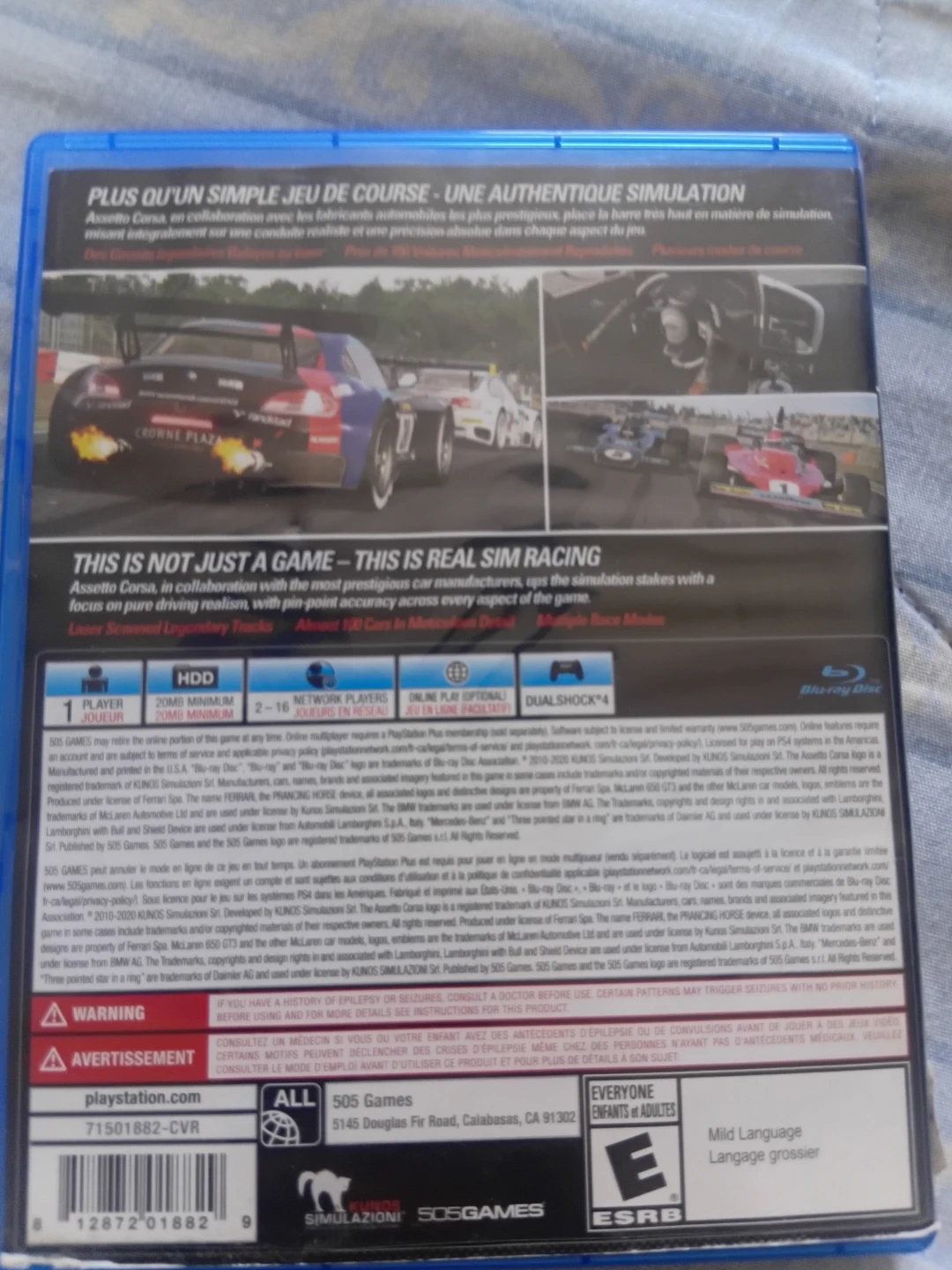 Assetto Corsa PS4 Video Game - photo 2