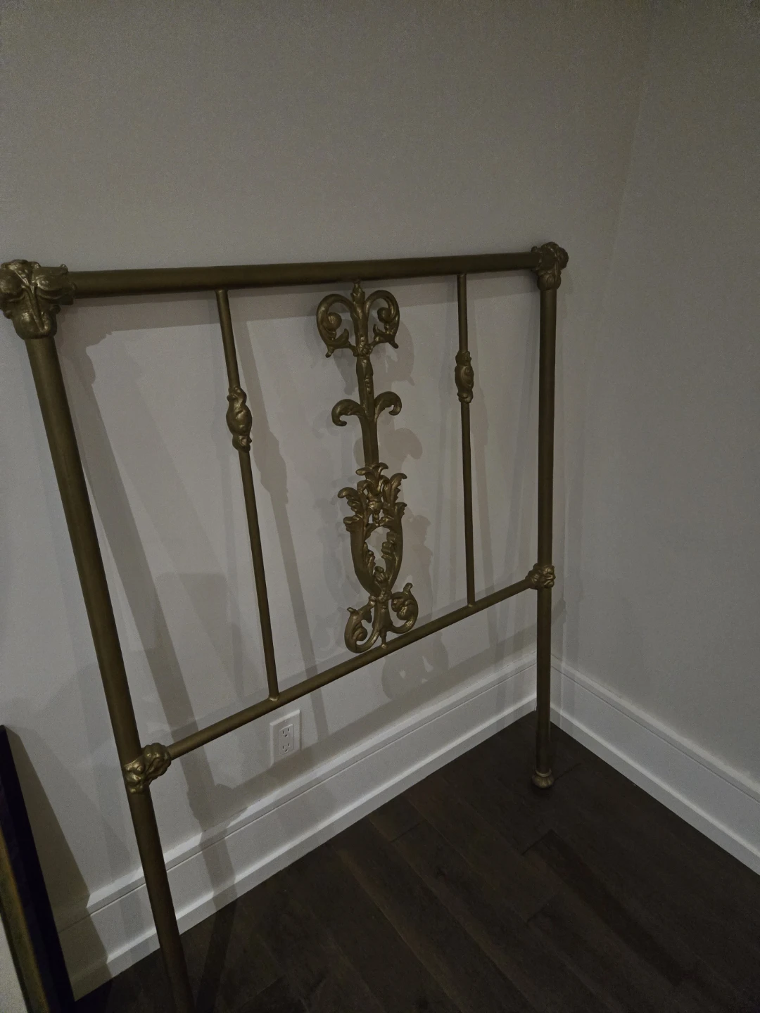 Ornate Brass Metal Headboard