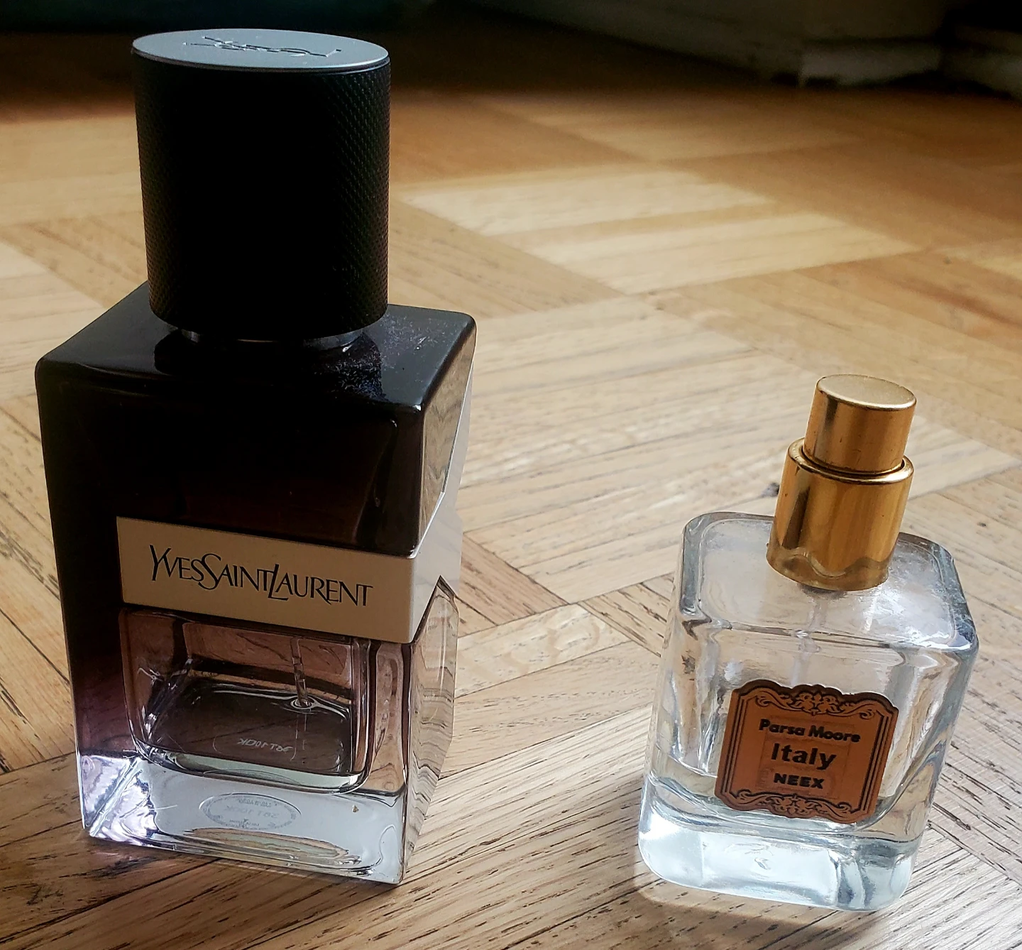 Yves Saint Laurent and Parsa Moore Italy NEEX Perfume Bottles