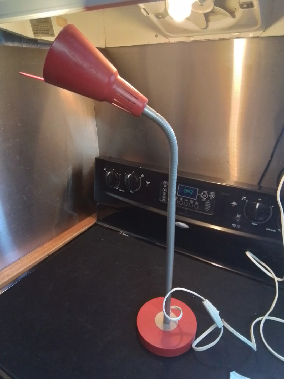 Red IKEA KvART Gooseneck Desk Lamp - photo 3