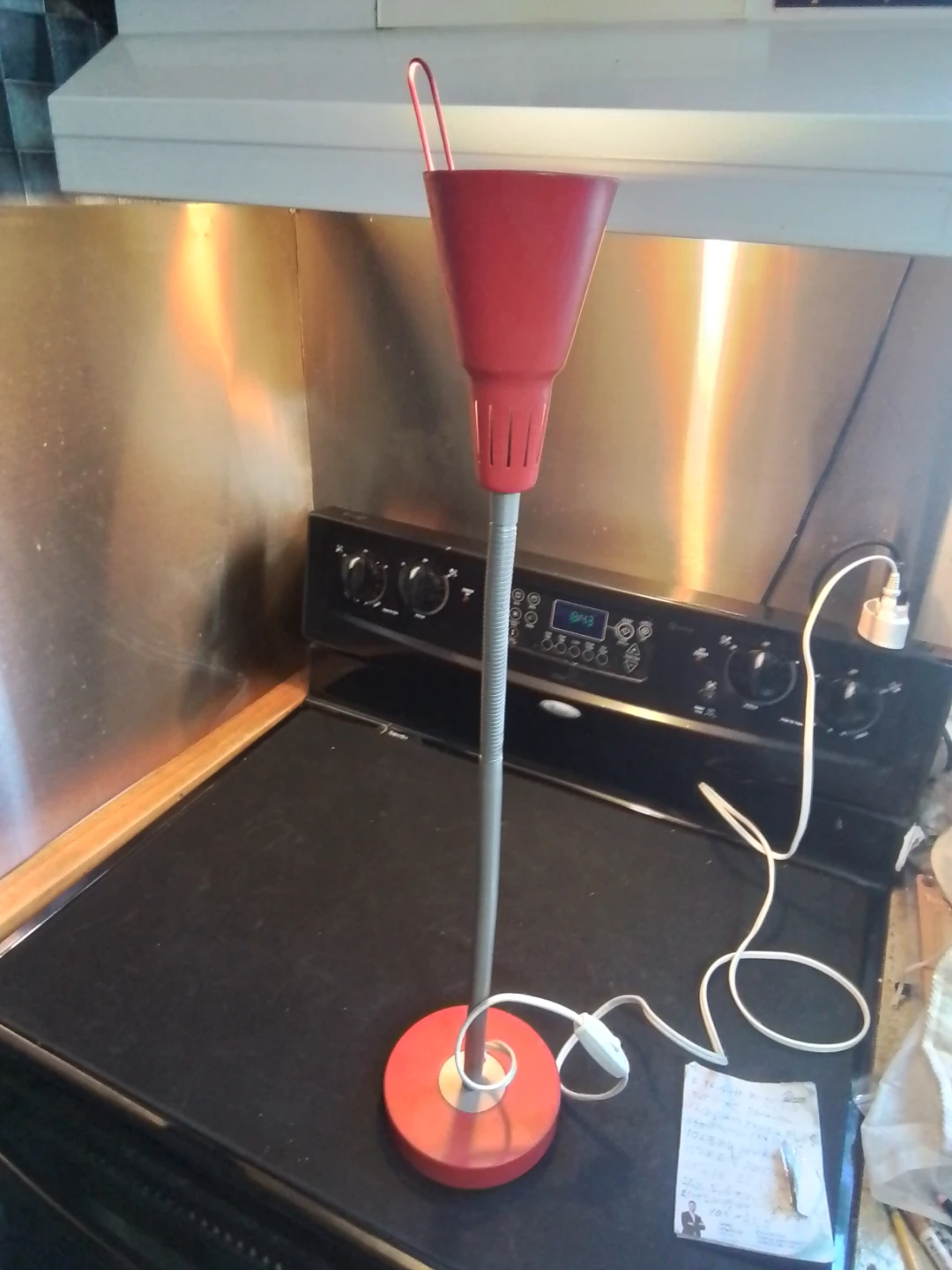 Red IKEA KvART Gooseneck Desk Lamp - photo 4