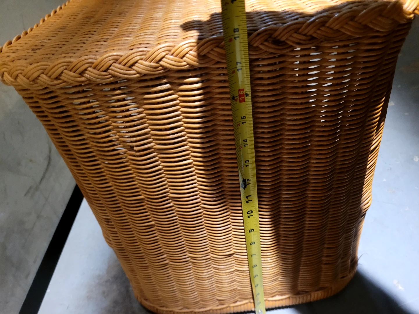 Wicker Side Table with Shelf🥕🌱 bingo - photo 4