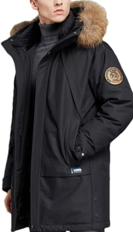 XL "dpt garment co." Black Winter Parka Jacket