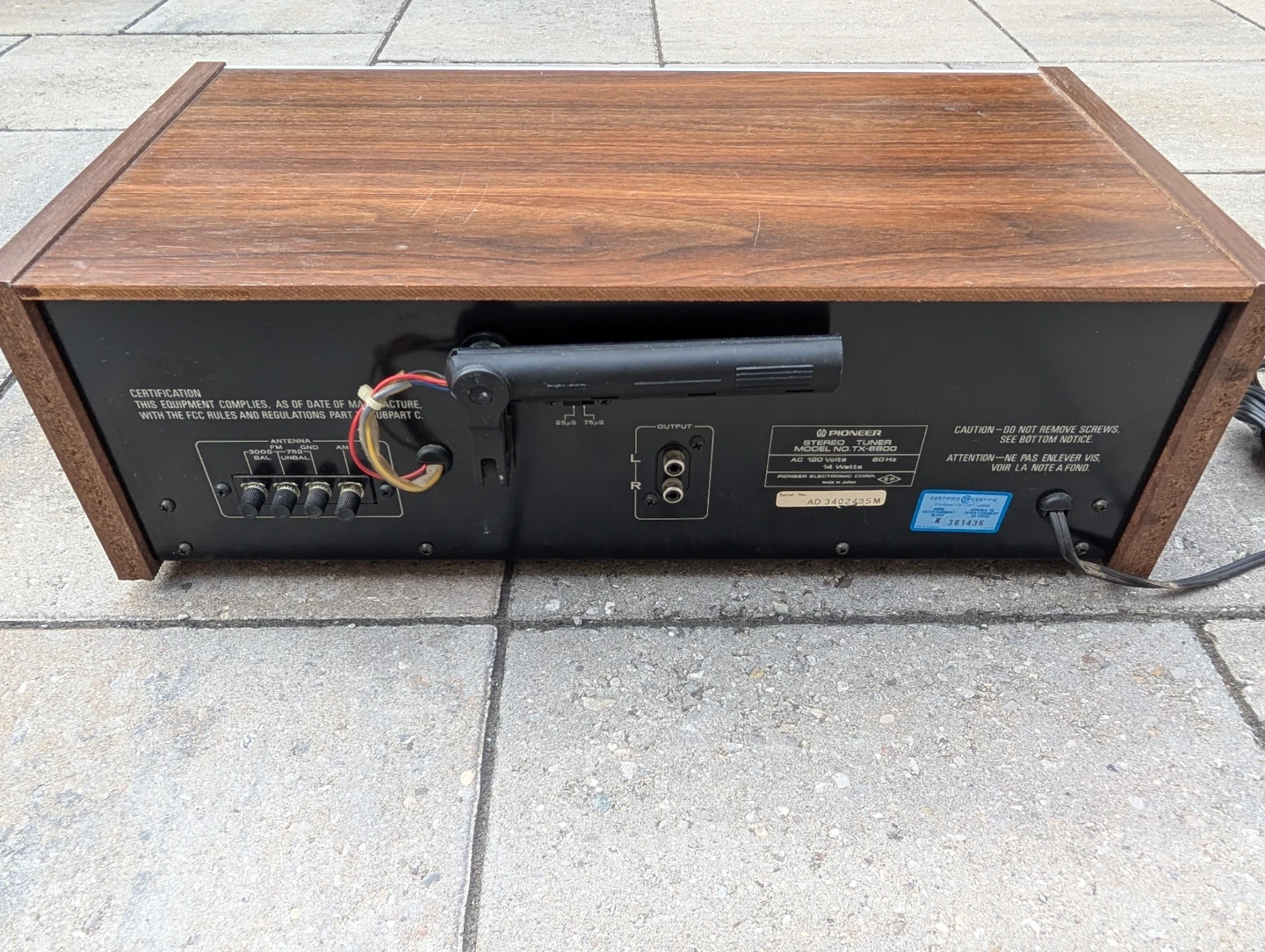 Pioneer TX-6800 Stereo Tuner - photo 4