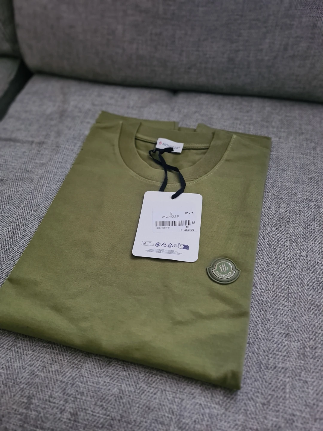 Moncler Men's Green T-Shirt Size M - photo 3