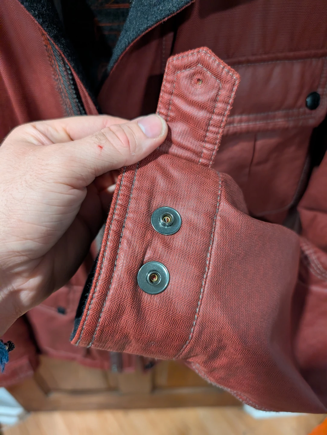 STONE ISLAND Red Fur Trimmed Jacket - photo 5