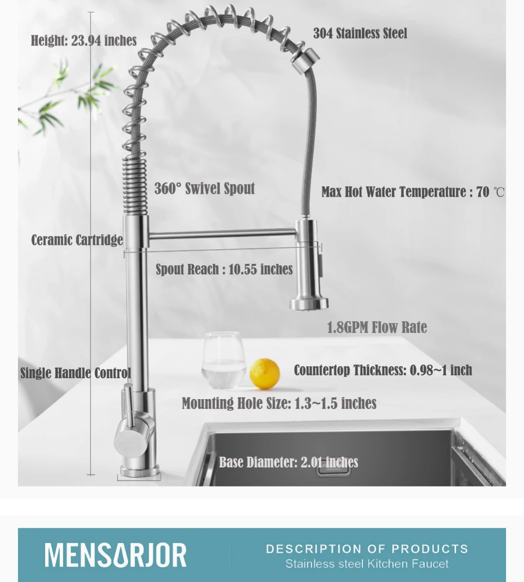 BRAND NEW KITCHEN FAUCET - photo 3