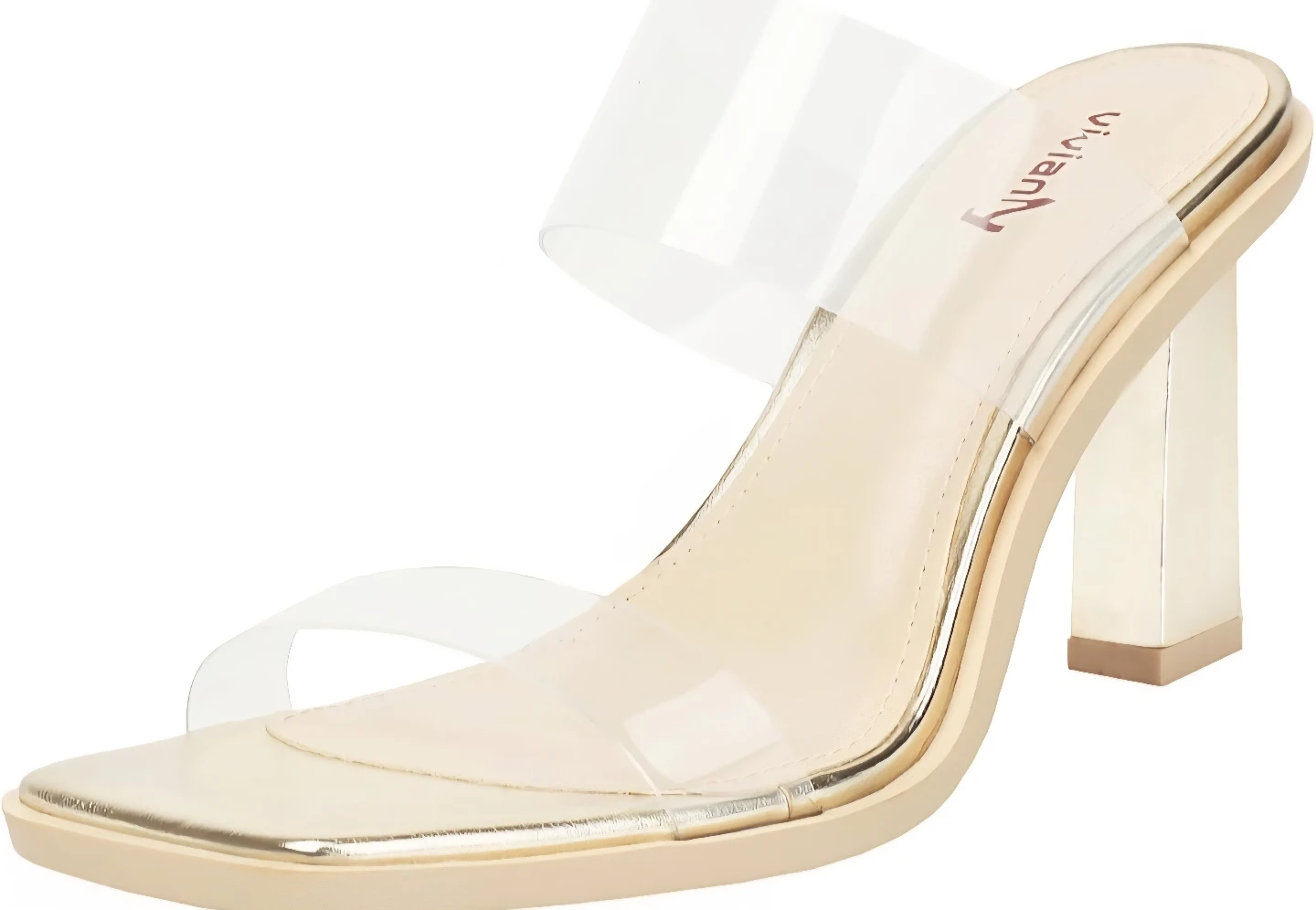 VivianY Clear Strap Block Heels - photo 3