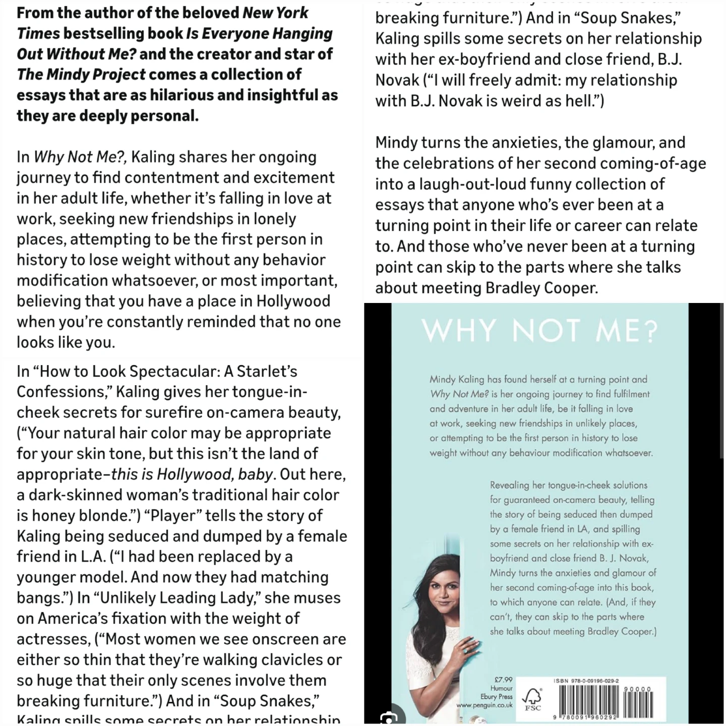 Mindy Kaling memoir 2 - like new hardcover - photo 5