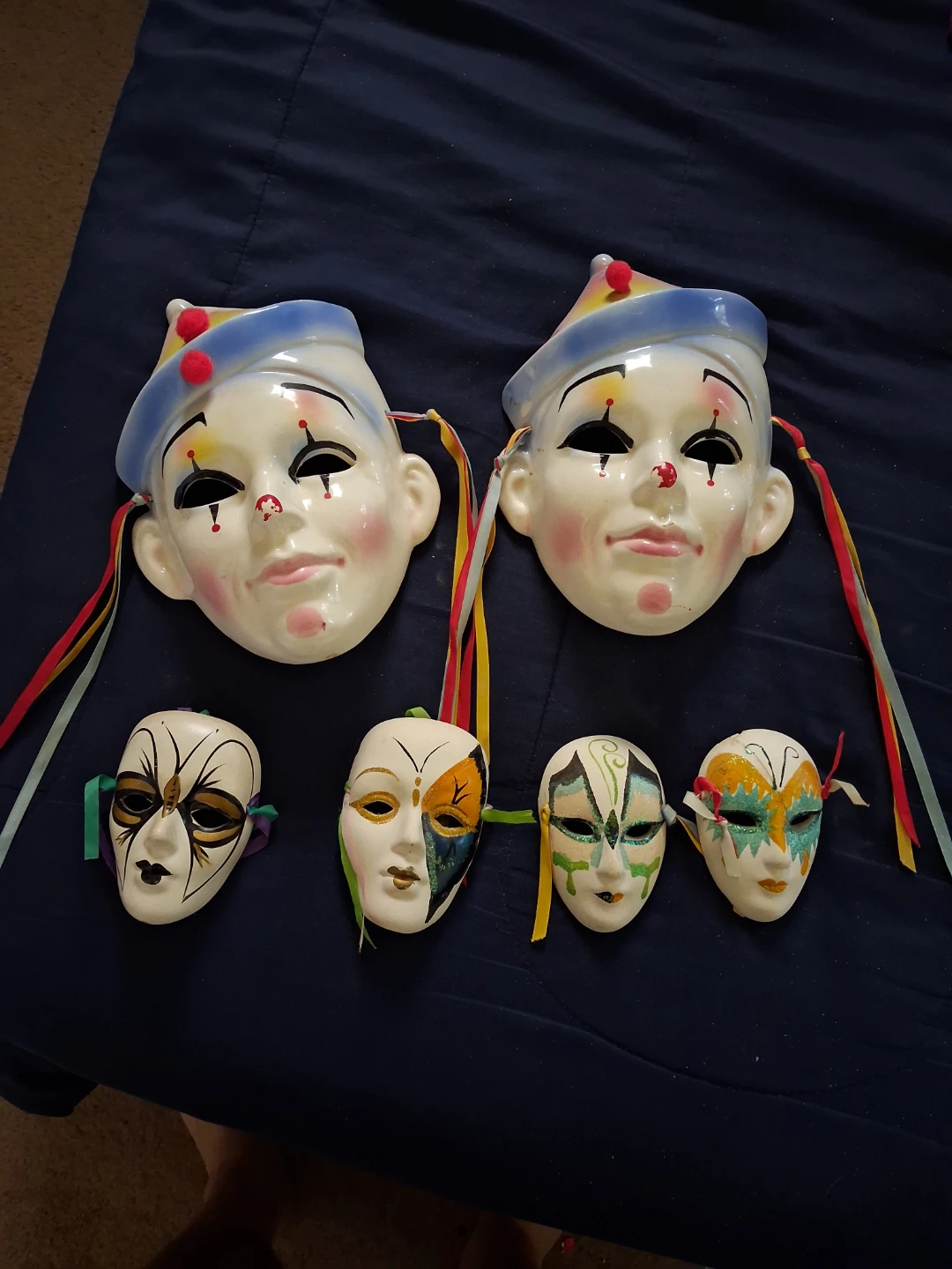 Set of Decorative Ceramic Masks