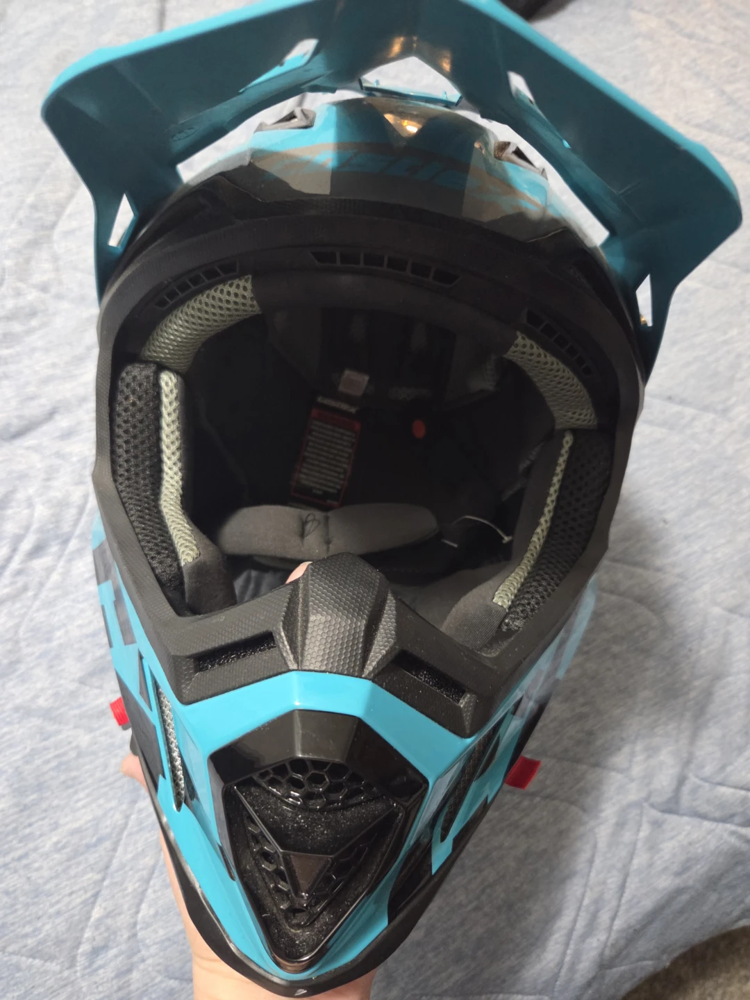 CastleX Sector Youth Dirt Bike Helmet - Blue/Black - photo 5