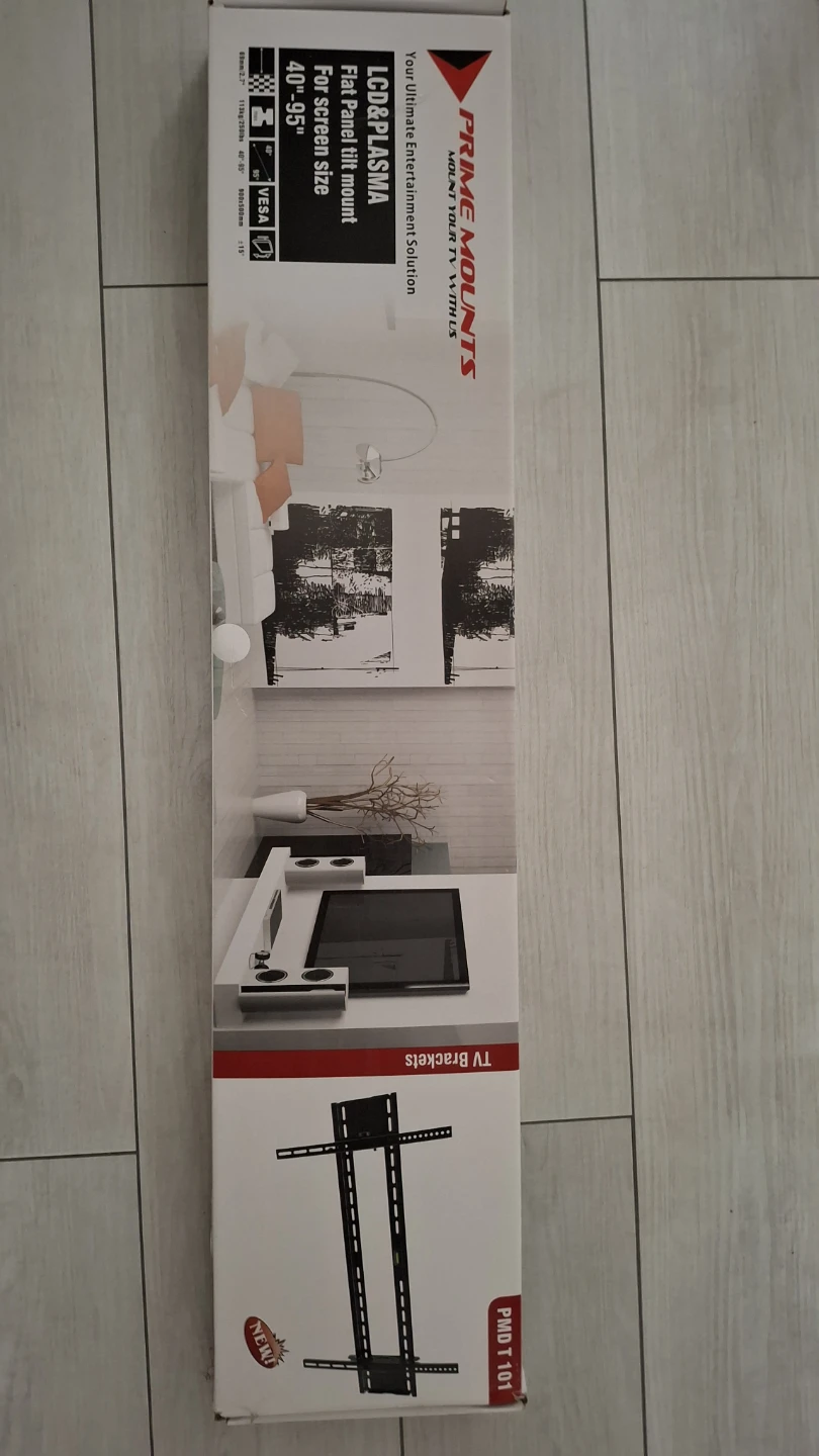 Prime Mounts Flat Panel Wall Bracket for 40"-95" TVs