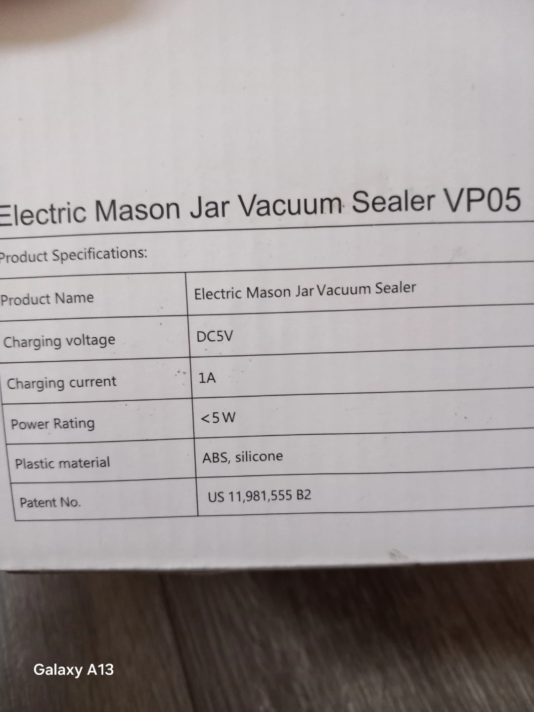 Electric Mason Jar Vacuum Sealer VP05 - photo 3