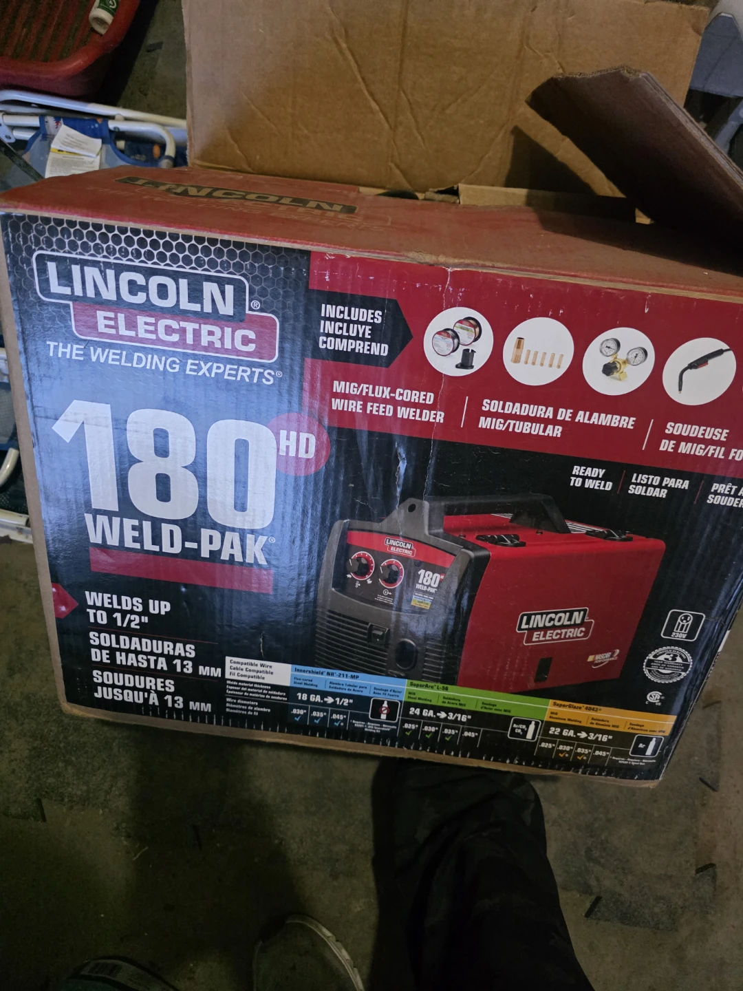 Lincoln Electric 180 HD Weld-Pak MIG/Flux-Cored Wire Feed Welder - photo 3