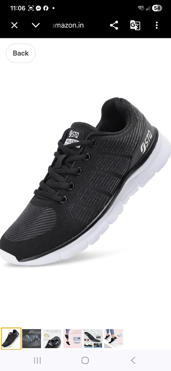 STQ Women's Running Shoes Black Size 9.5