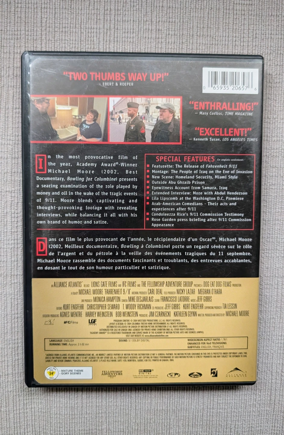 Fahrenheit 9/11 DVD - Michael Moore Movie - photo 2