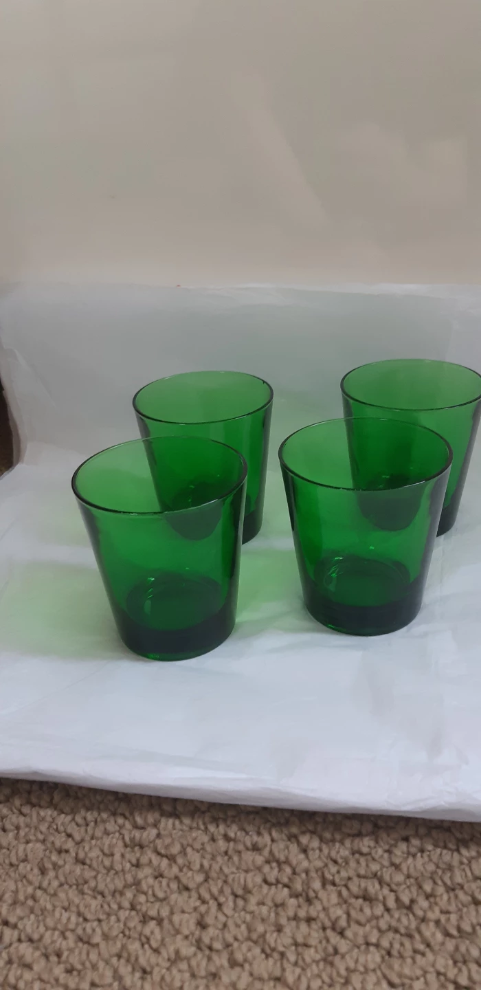 Italian Green Glass Tumblers
