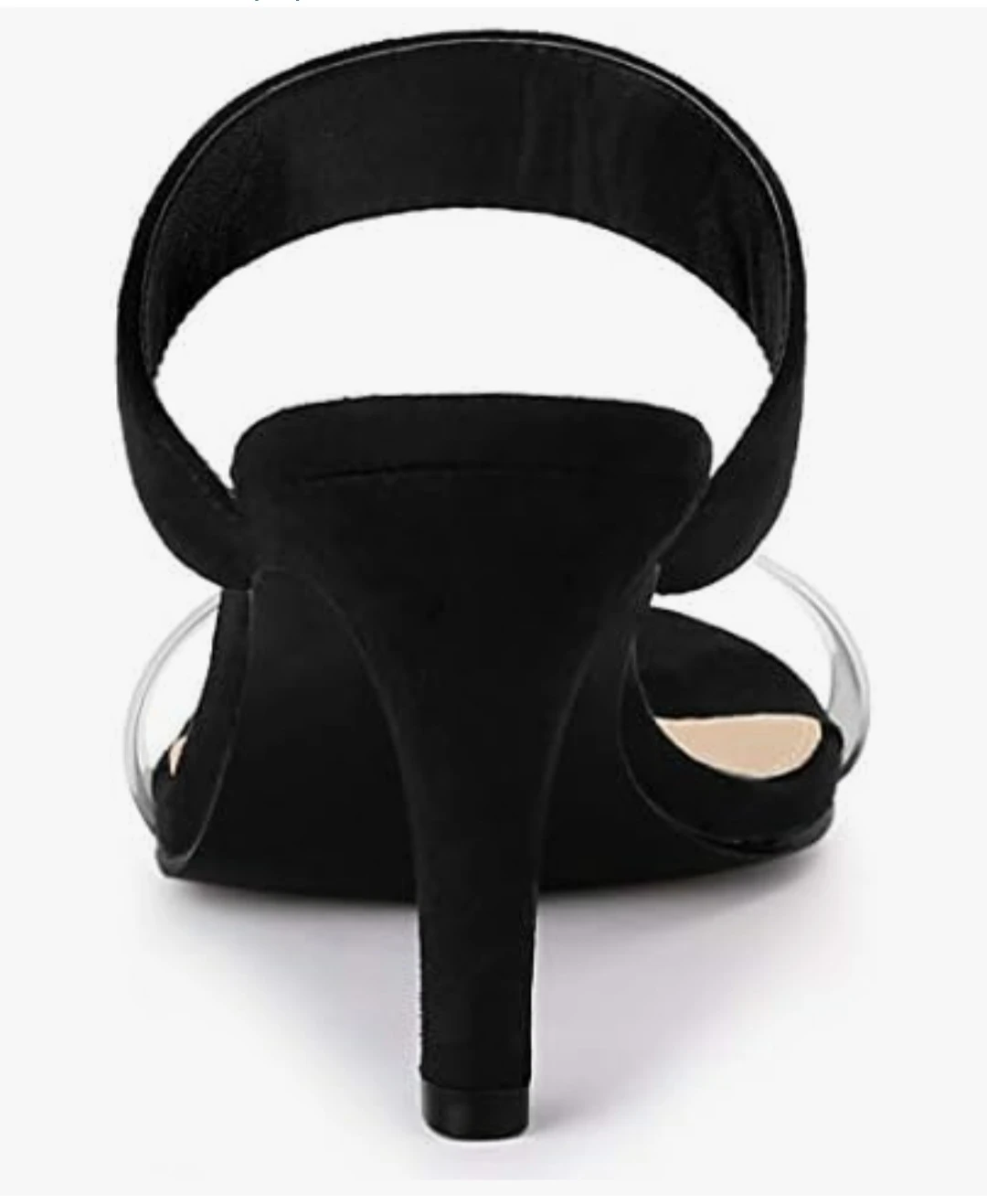 Brand new AllegravK Women's Clear Strap Stilleto Heel Slides - photo 5
