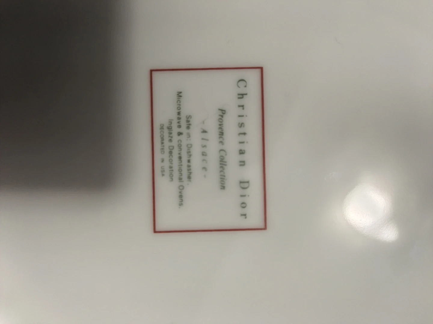 Christian Dior Alsace Provence Collection Plate - photo 2
