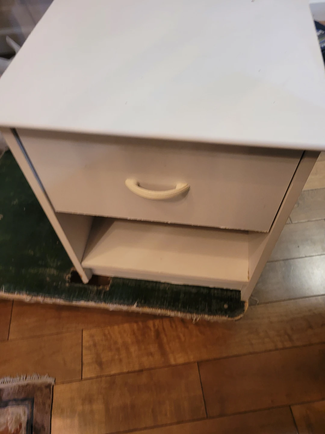 PAIR OF Nightstand with Drawer and Shelf - photo 2