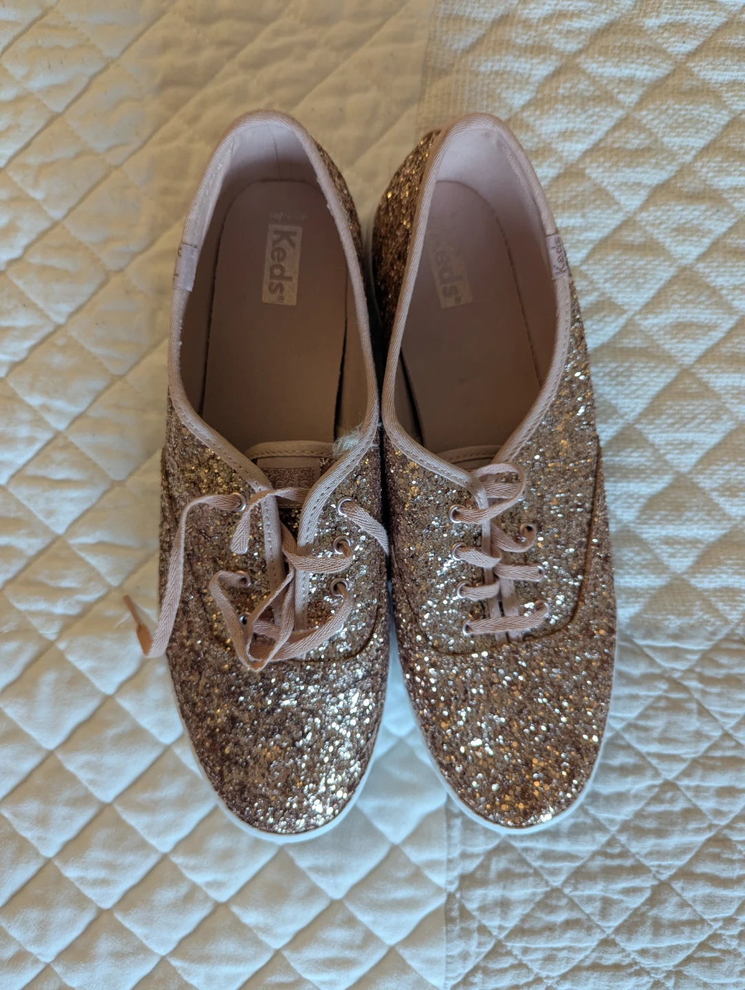 US11 Keds Glitter Sneakers - Rose Gold - photo 2