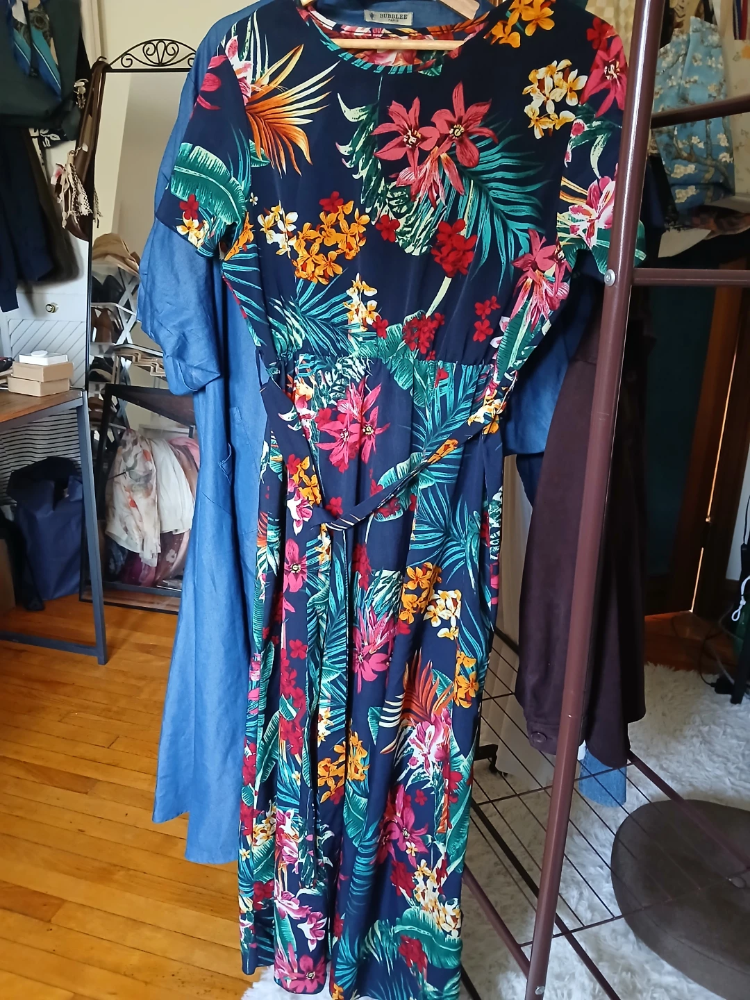 Blue Floral Maxi Dress