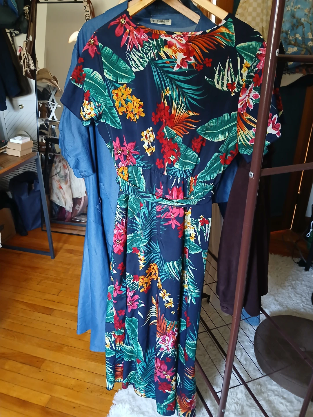 Blue Floral Maxi Dress - photo 2