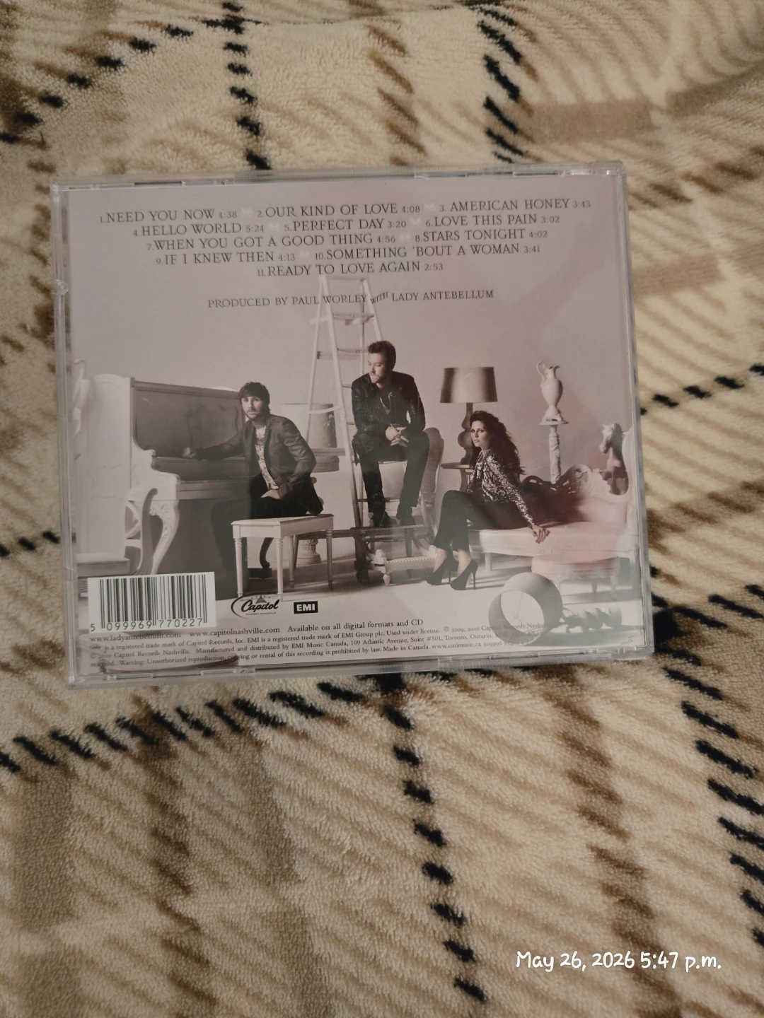 Lady Antebellum Need You Now CD - photo 3