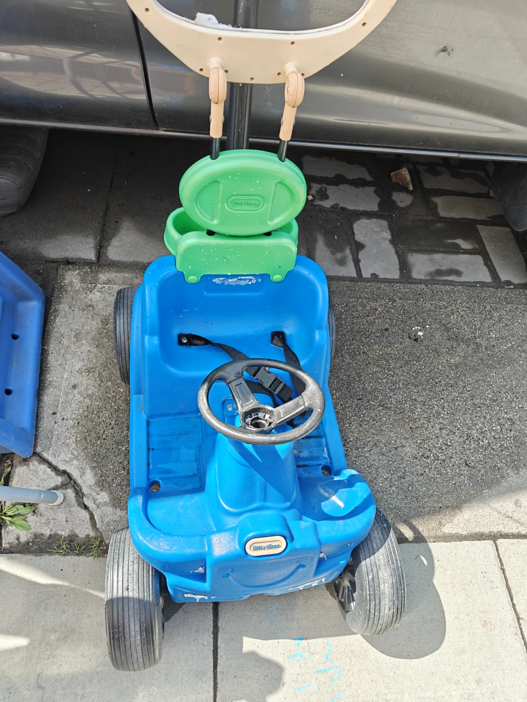Little Tikes Blue Ride-On Car with Handle