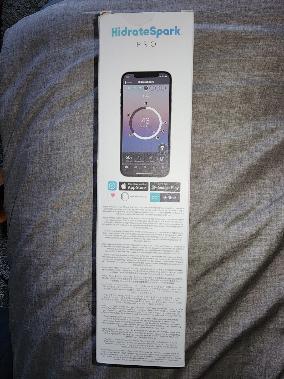 HidrateSpark PRO Smart Water Bottle - Blue - photo 2