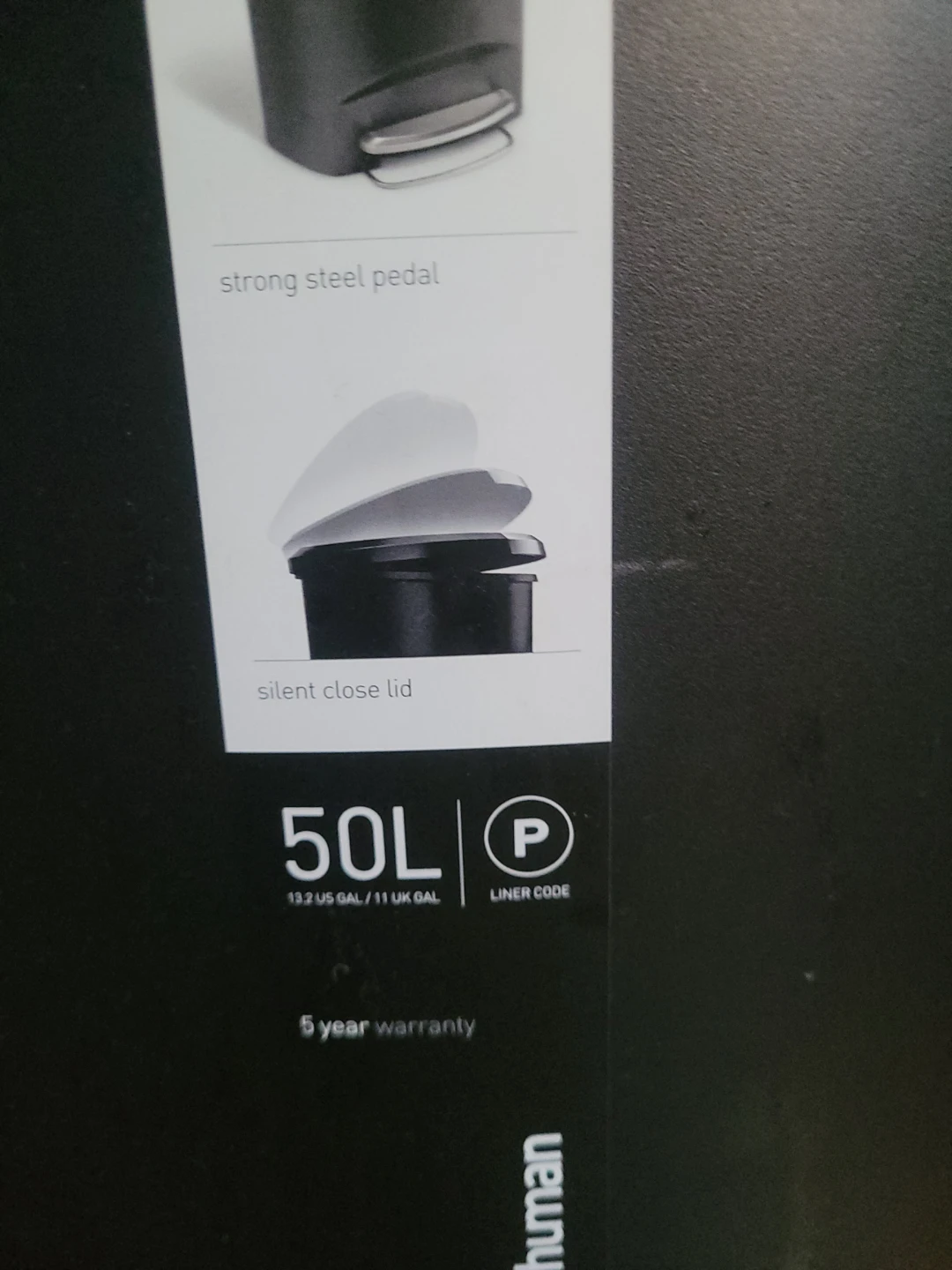 Simplehuman 50L Stainless Steel Step Trash Can - photo 4