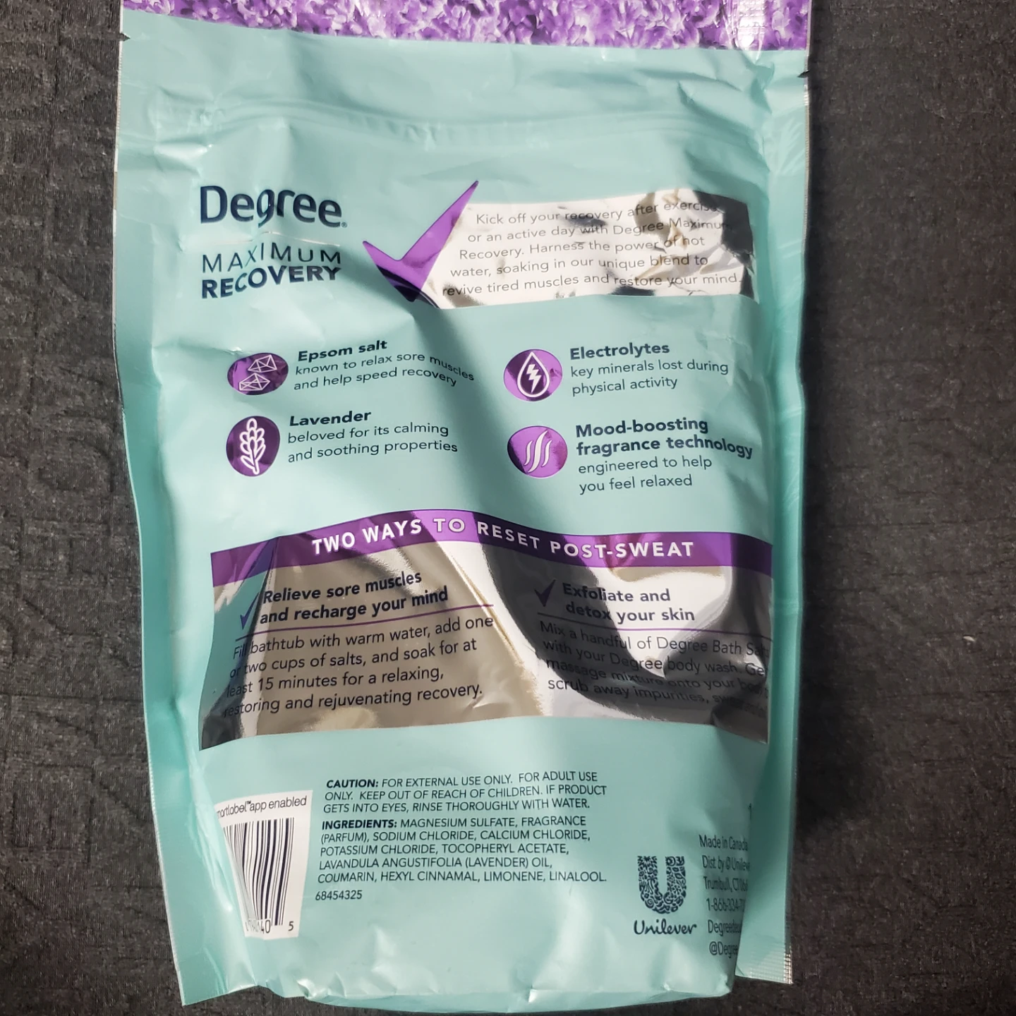 Degree Maximum Recovery Epsom Salt Muscle Soak - Lavender - photo 2