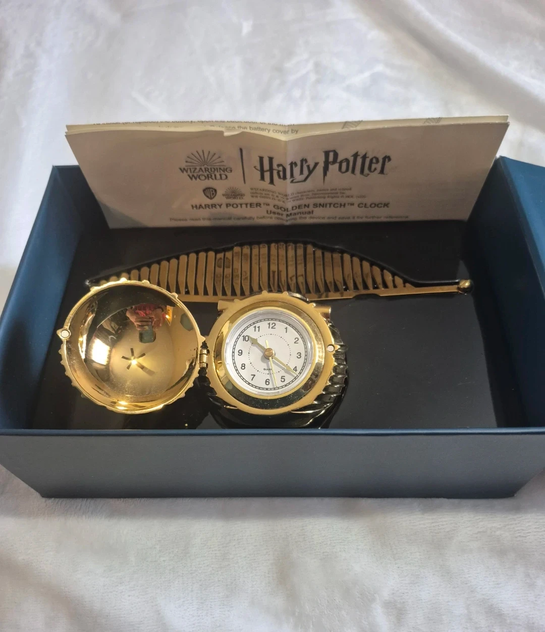 Harry Potter Golden Snitch Clock and Comb Set - photo 3
