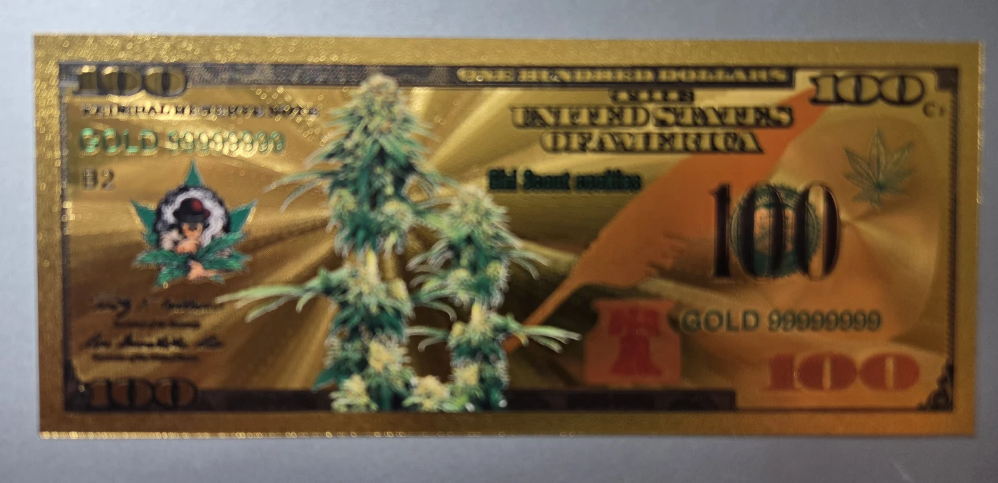 Gold Legal 4 Fun Marijuana Banknotes (1 Million & 100) - photo 3