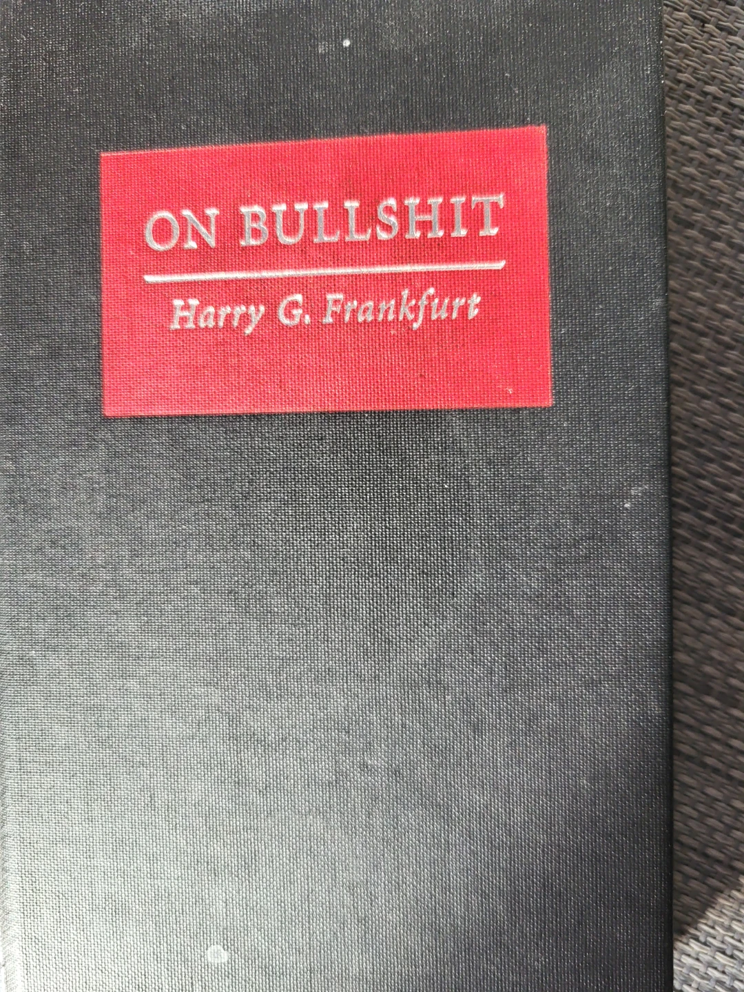 On Bullshit by Harry G. Frankfurt Book