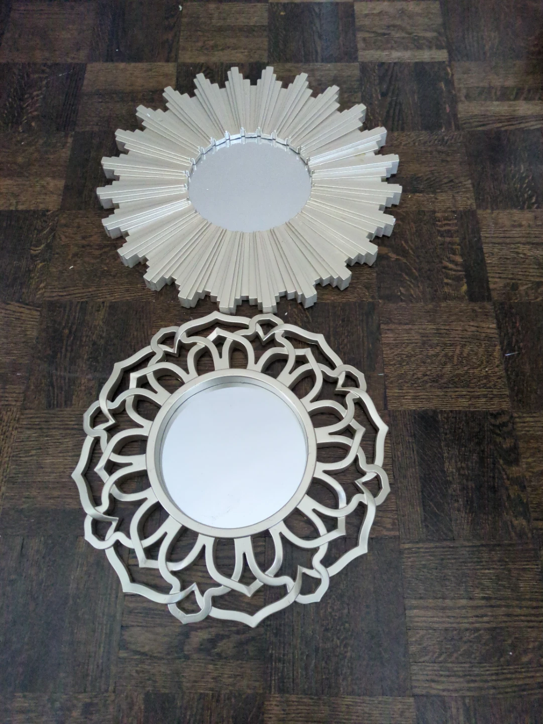 Decorative Sunburst and Ornate Mirrors - Set of 2 - photo 2