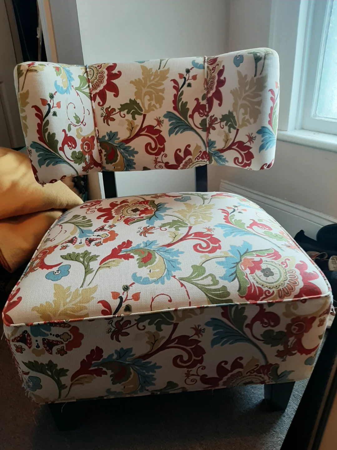 Accent Chair with Floral Print - photo 2