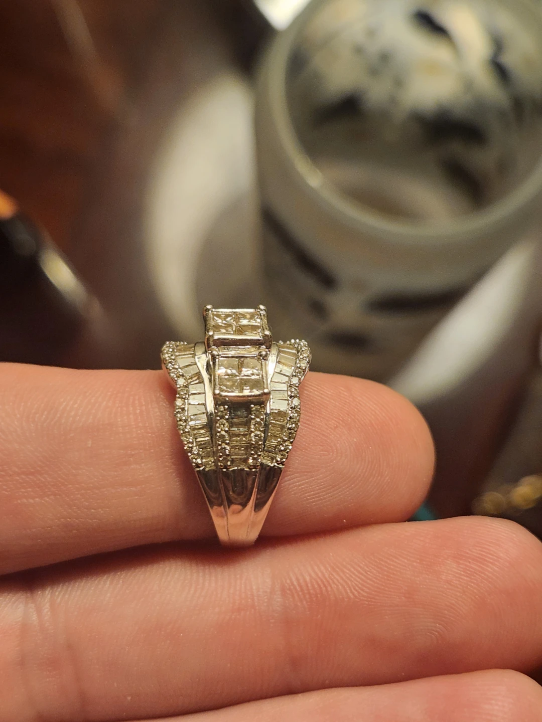 Diamond Ring 10k/genuine diamonds. - photo 3