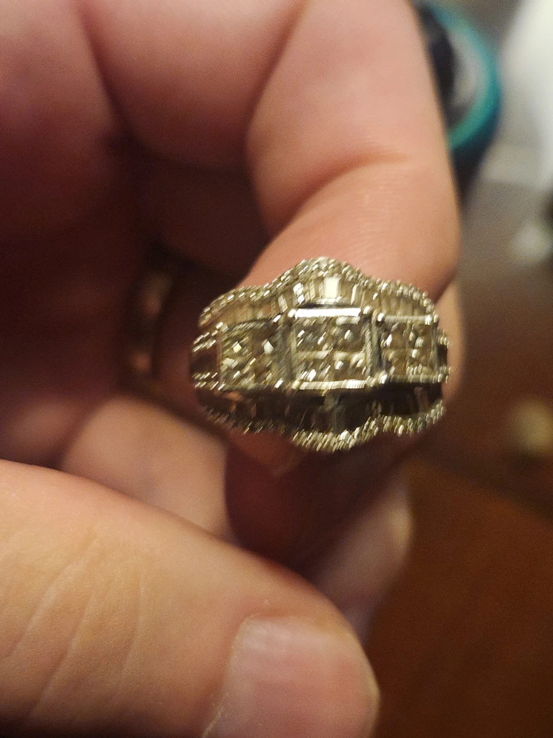 Diamond Ring 10k/genuine diamonds. - photo 5