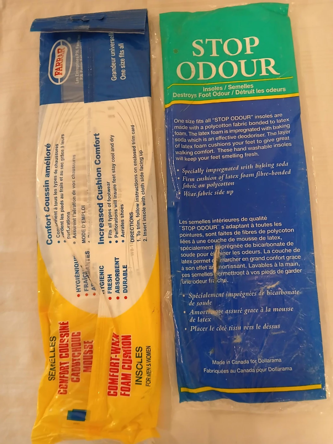 Farrar & Stop odour Comfort Cushion Insoles. Pick up only. - photo 2
