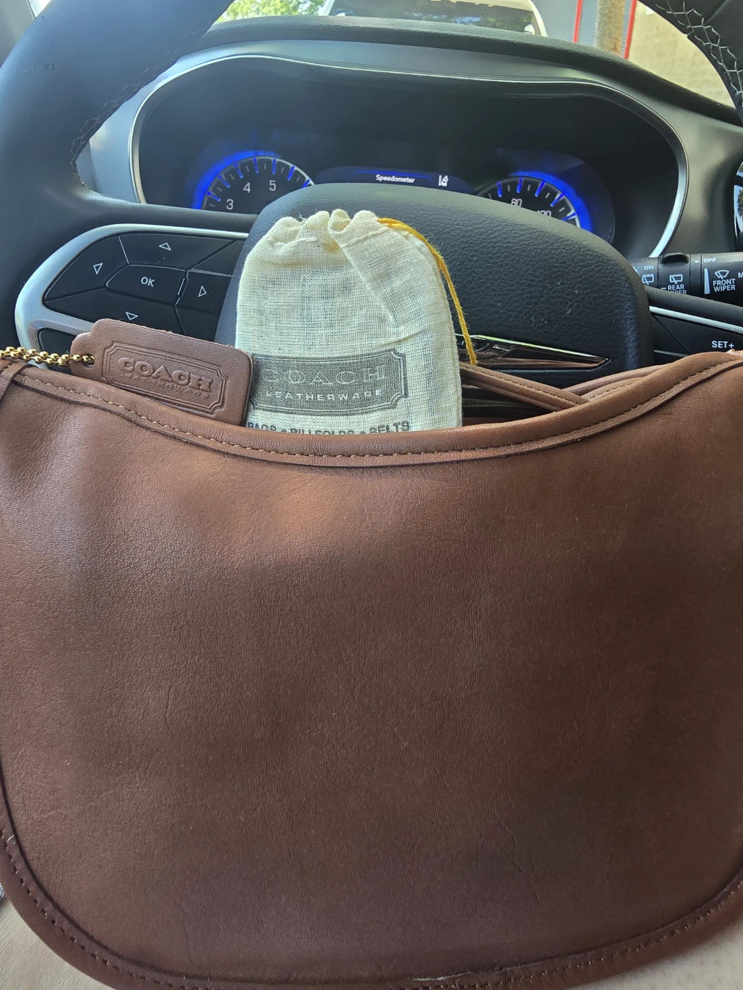 Vintage Coach Leather Bucket Bag