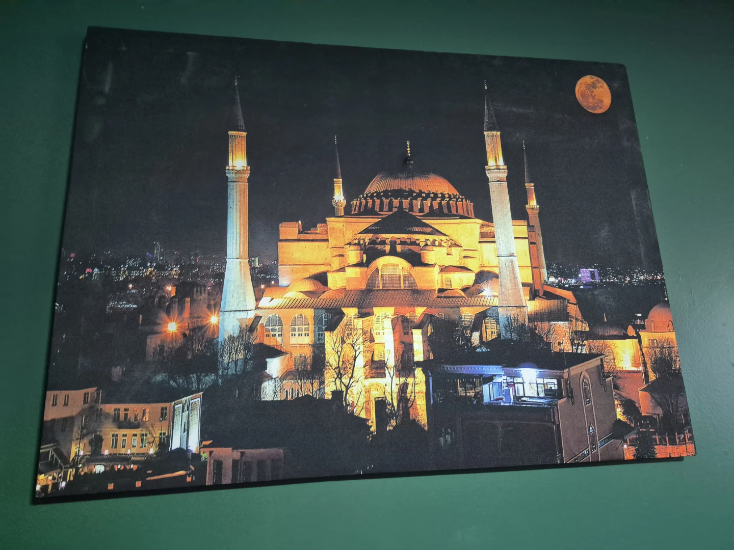 Hagia Sophia at Night Canvas Print